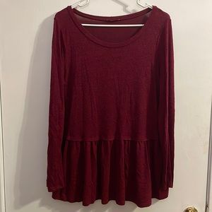 Red maroon sweater